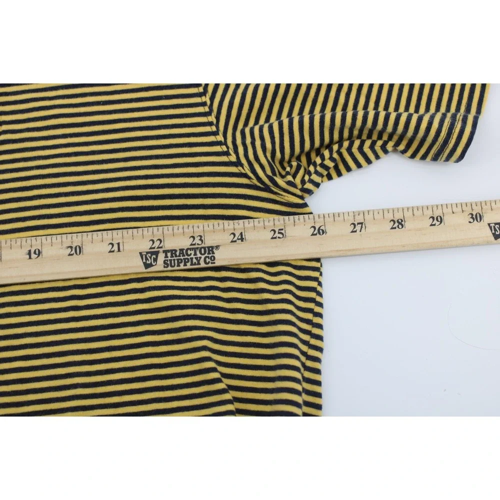 Ralph Lauren Polo Jeans Company Micro Striped T shirt Ringer Mens XL Vintage USA